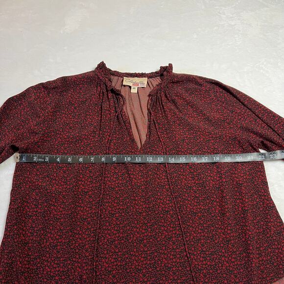 Cleobella Phoebe Ruffle Floral Top Size XS Flowy Boho Whisigoth Office Girly - Picture 10 of 11